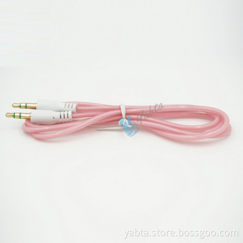 NEW 3.5mm Jack Car Stereo Audio Cable Fluorescence AUX Cord